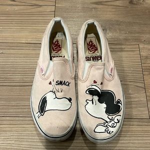 Vans Peanuts Snoopy slip ons shoes